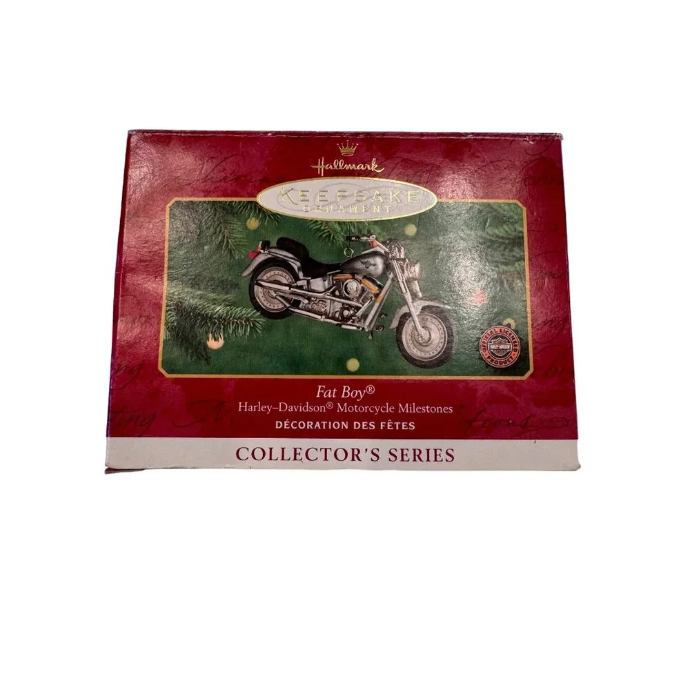 Hallmark Keepsake FAT BOY Harley Davidson Motorcycle Milestones Ornament Christm